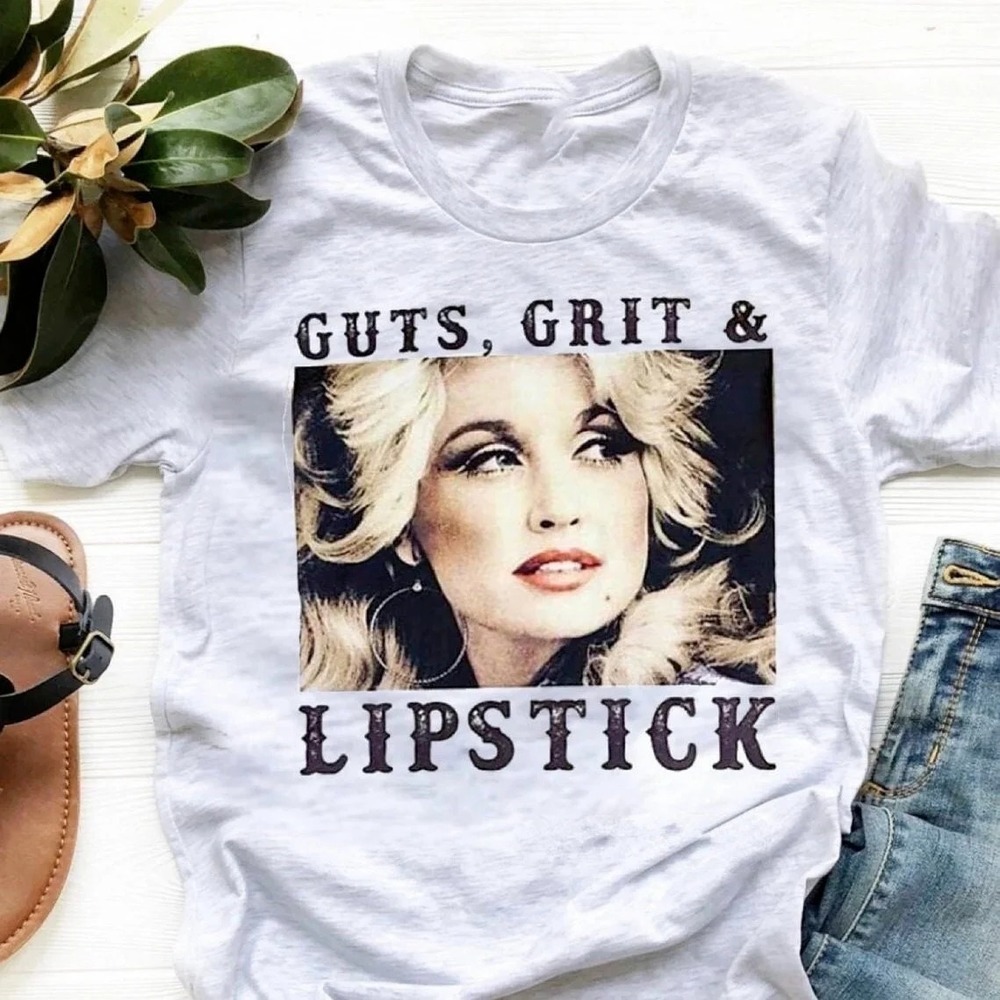 Dolly Parton Guts Grits And Lipstick Tshirt